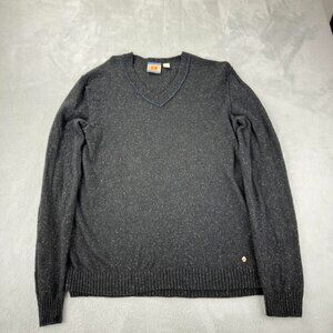 Hugo Boss Orange Men's Size Large Wool Blend V Neck Sweater Made in Romania